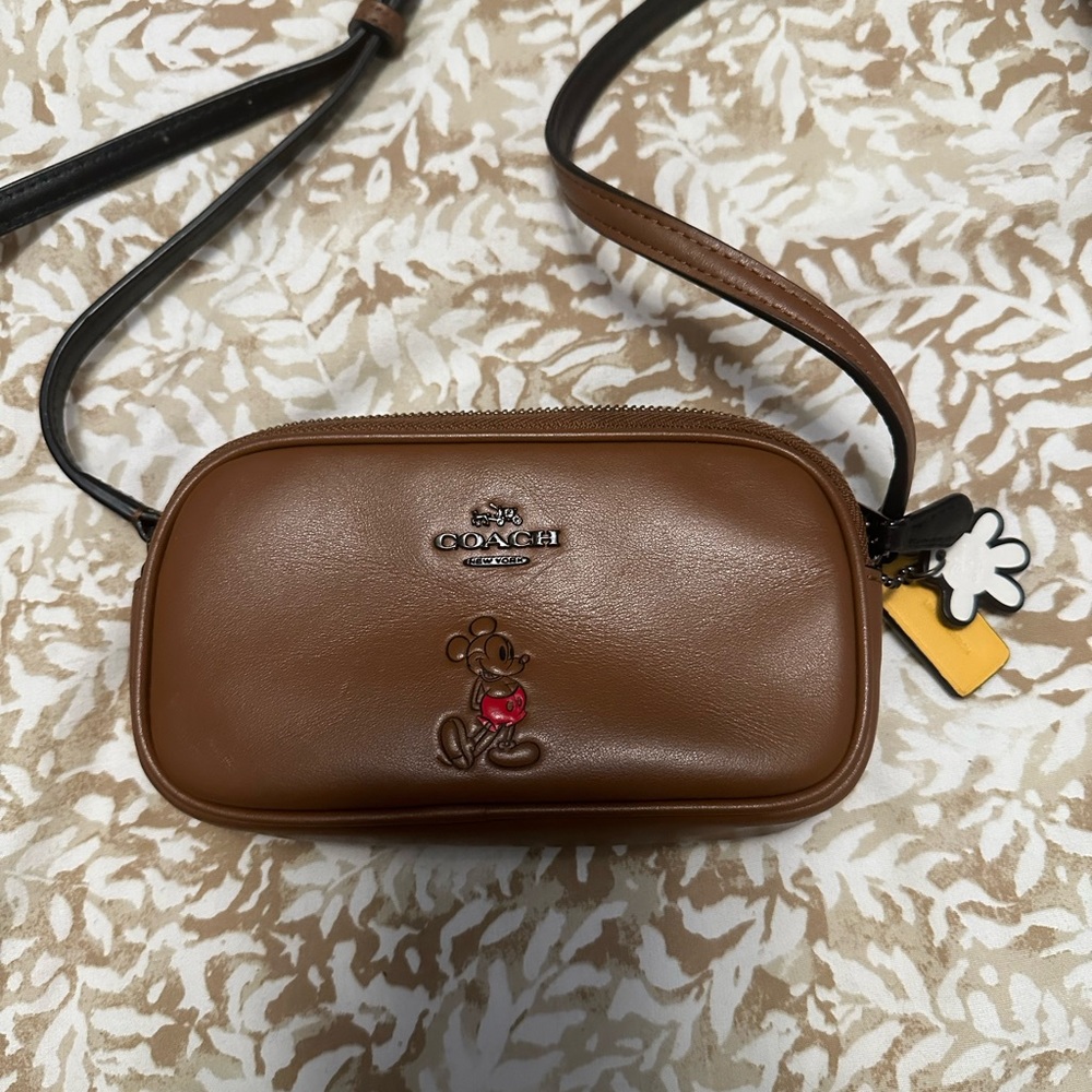 Disney Coach Mickey crossbody pouch
